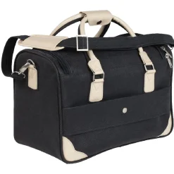 Discount Gifi Sac week end noir et beige