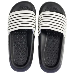 Sale Gifi Sandales claquettes plastique noir rayé blanc 38/39