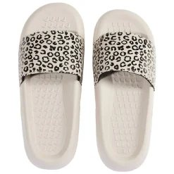 New Gifi Sandales claquettes plastique beige bride imprimé léopard 38/39
