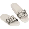 Sale Gifi Sandales claquettes plastique beige bride imprimé léopard 36/37