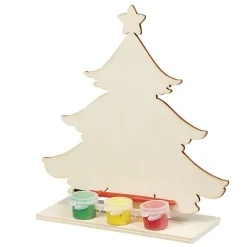 Gifi Sapin à decorer en bois avec peinture
