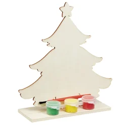Gifi Sapin à decorer en bois avec peinture