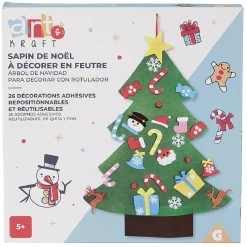 Gifi Jeux Créatifs<Sapin de Noël en feutre à décorer