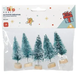 Gifi Jeux Créatifs<Sapin vert miniature accessoires de Noël x5