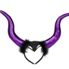 Serre-tête adulte corne de diable violet brillant*Gifi Clearance