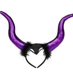 Serre-tête adulte corne de diable violet brillant*Gifi Clearance