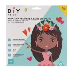 Gifi Serre tête DIY en feutrine à faire soi même décors fleurs