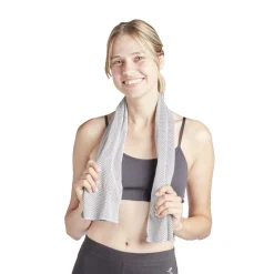 Gifi Serviette de sport grise 100x30cm polyester