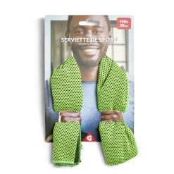 Gifi Serviette de sport verte 100x30cm