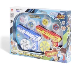 Gifi Jeux D'Imagination Et D'Imitation<Set de 2 pistolets et 4 toupies avec arène