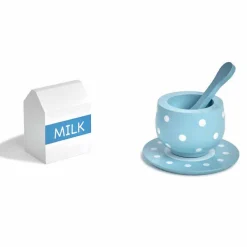 Gifi Jeux D'Imagination Et D'Imitation<Set petit-déjeuner cafetière et accessoires en bois