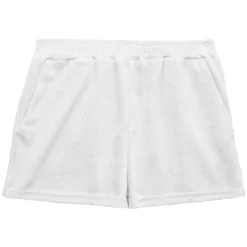 Clearance Gifi Short Femme tissu éponge blanc