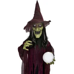 Sorcière animée en plastique avec boule de cristal*Gifi New