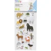 Gifi Sticker animaux 3D 17 pièces