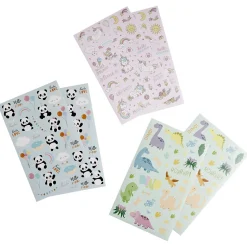 Gifi Sticker enfant licorne panda dinosaure 6 feuilles