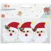 Gifi Stickers Père Noël rouge et blanc en feutrine x3