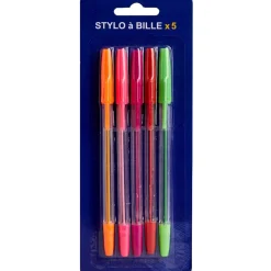 Stylo à bille fantaisie x5*Gifi Hot
