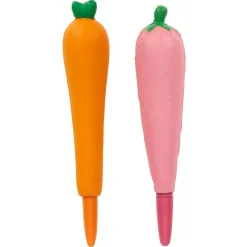 Gifi Stylo de décompression à rebond forme carotte ou aubergine