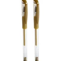 Stylo gel doré x2*Gifi Online