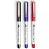 Stylo gel encre liquide noir bleu rouge x3*Gifi Sale