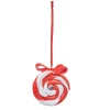 Gifi Sucette lolipop blanc rouge à suspendre