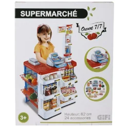 Gifi Jeux D'Imagination Et D'Imitation<Supermarché et 24 accessoires