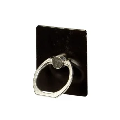 Support anneau bague pour téléphone plastique noir*Gifi