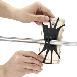 Support de téléphone pour vélo plastique noir*Gifi