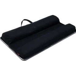 Support pour ordinateur portable nomade bois noir 57x30xH5cm*Gifi Online