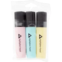 Surligneurs x3 ABS bleu, jaune et rose*Gifi Clearance