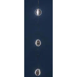 Gifi Suspension 3 boules de Noël digitales lumineuses 8 cm