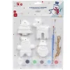 Gifi Suspension de Noël en plâtre à peindre x4