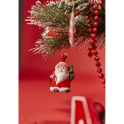 Gifi Suspension de Noël personnage vintage rouge blanc