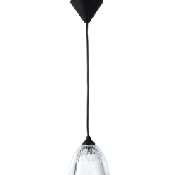 Gifi Suspension en verre strié transparent