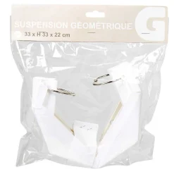 Gifi Suspension géométrique papier blanc
