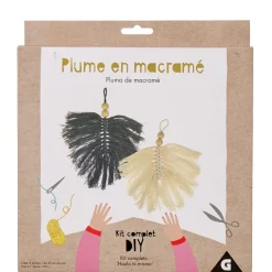 Gifi Suspension plume en macramé à fabriquer