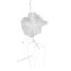 Gifi Suspension étoile Noël blanche à plumes