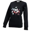 New Gifi Sweat de Noël femme Disney Mickey et Minnie amoureux noir et rouge