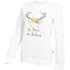 Clearance Gifi Sweat de Noël femme La Reine des Rennes blanc