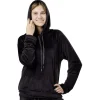 Hot Gifi Sweat velours uni noir Taille S