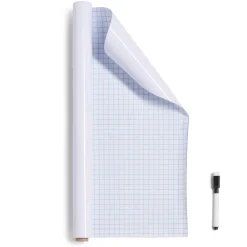 Gifi Tableau adhésif blanc à découper 45x200cm avec marqueur effaçable