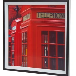 Gifi Tableau déco 3D motif London cabine téléphonique rouge