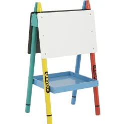 Gifi Tableau double face enfant multicolore design crayons
