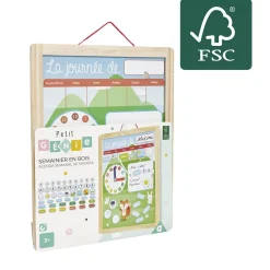 Gifi Tableau organisation enfant activités responsabilités en bois
