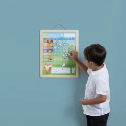 Gifi Tableau organisation enfant activités responsabilités en bois