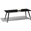 Gifi Table basse Gaby verre trempé noir h. 50 cm