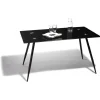 Gifi Table basse Gaby verre trempé noir h. 76 cm