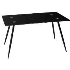 Gifi Table basse Gaby verre trempé noir h. 76 cm