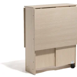 Gifi Table d appoint pliante beige Sonoma