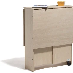 Gifi Table d appoint pliante beige Sonoma
